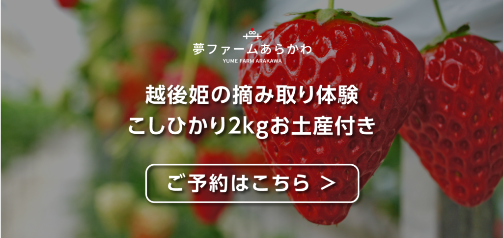 いちご狩り
ご予約はこちら